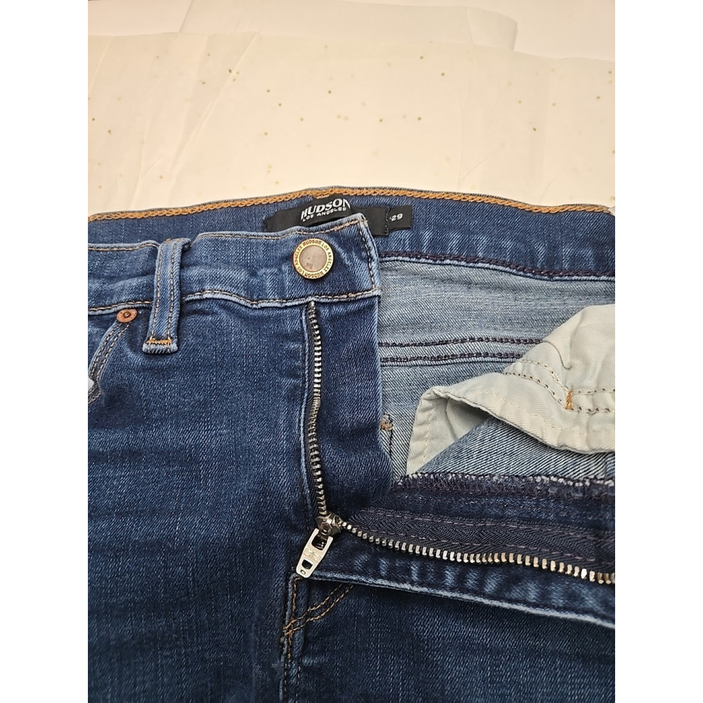 Hudson Nico Super Skinny Jeans 29 Mid Rise Blue Stretch Denim Modern - Picture 8 of 9